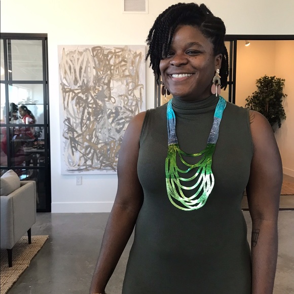 Summer Statement Necklace 🌞 | Two-Sided Waterproof Vibes. Plastic, lightweight. - Picture 8 of 9